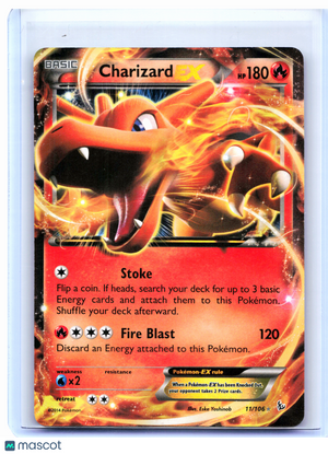 2014 Pokemon—Charizard EX #11/106 Flashfire—Ultra Rare Holo