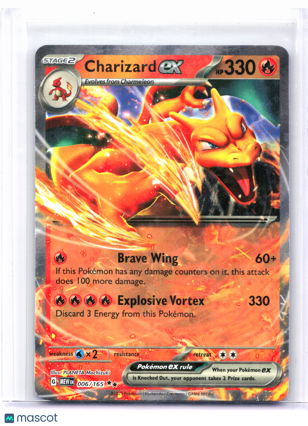 2023 Pokemon—Charizard ex #006/165 Scarlet & Violet 151—Double Rare Ho ...