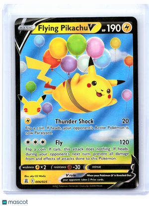 2021 Pokemon—Flying Pikachu V #006/025 Celebrations—Ultra Rare Holo