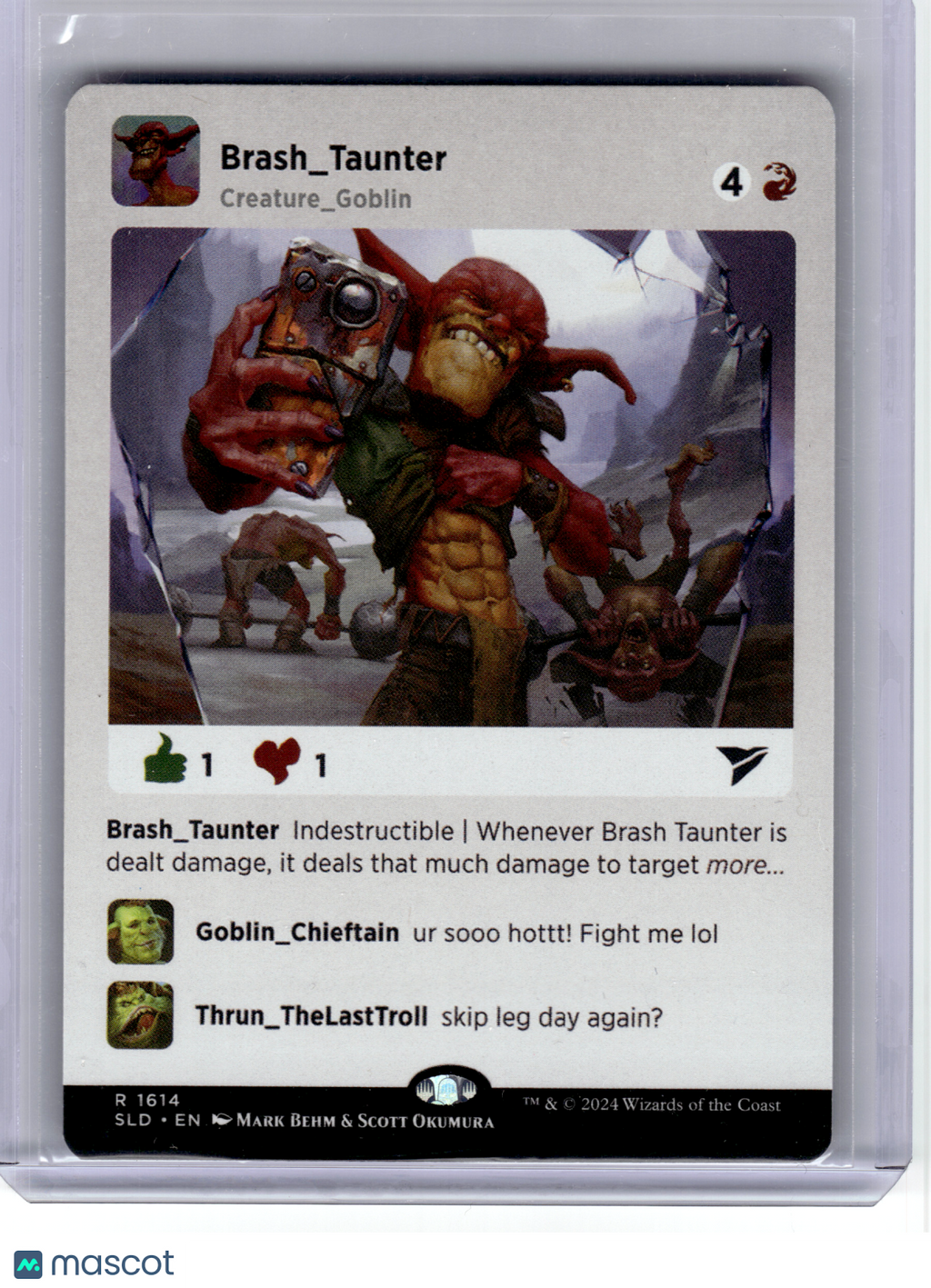 2024 MagicTG—Brash Taunter #1614 Secret Lair Drop Series—Rare Non-Foil