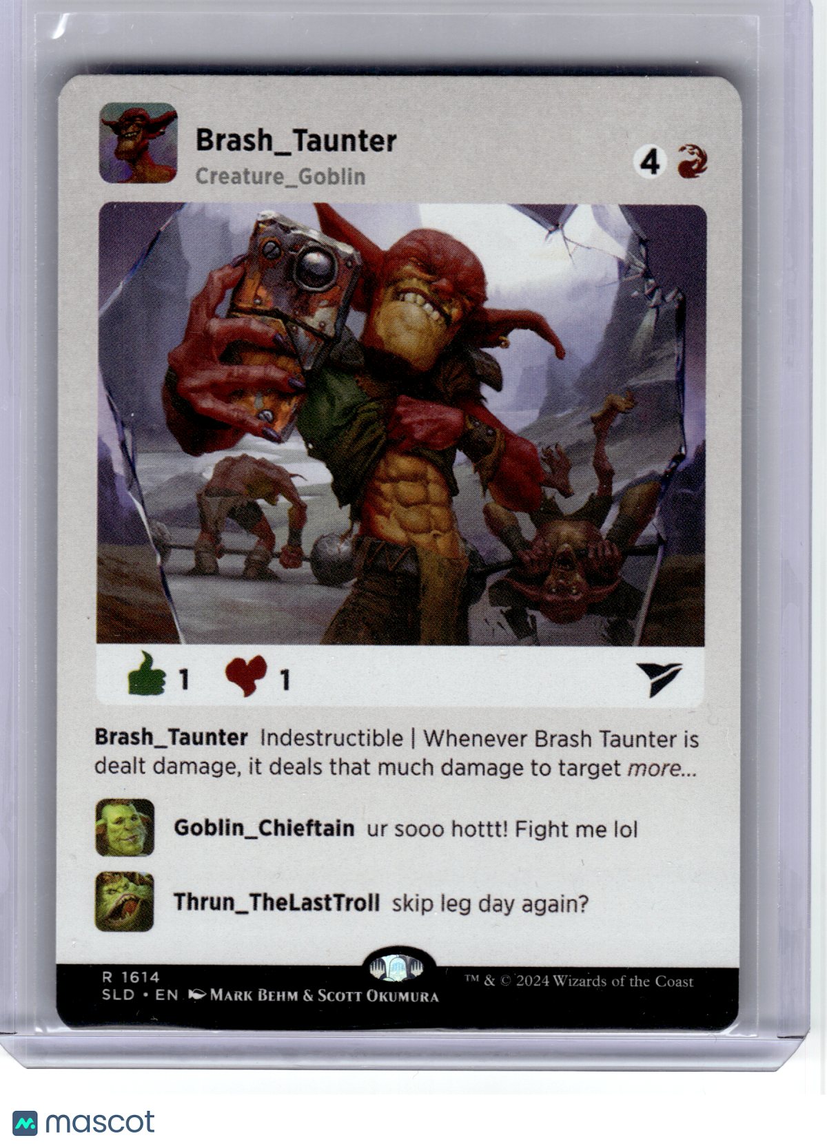 2024 MagicTG—Brash Taunter #1614 Secret Lair Drop Series—Rare Non-Foil