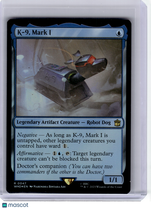 2023 MagicTG—K-9, Mark I #47 Universes Beyond: Doctor Who—Rare Foil