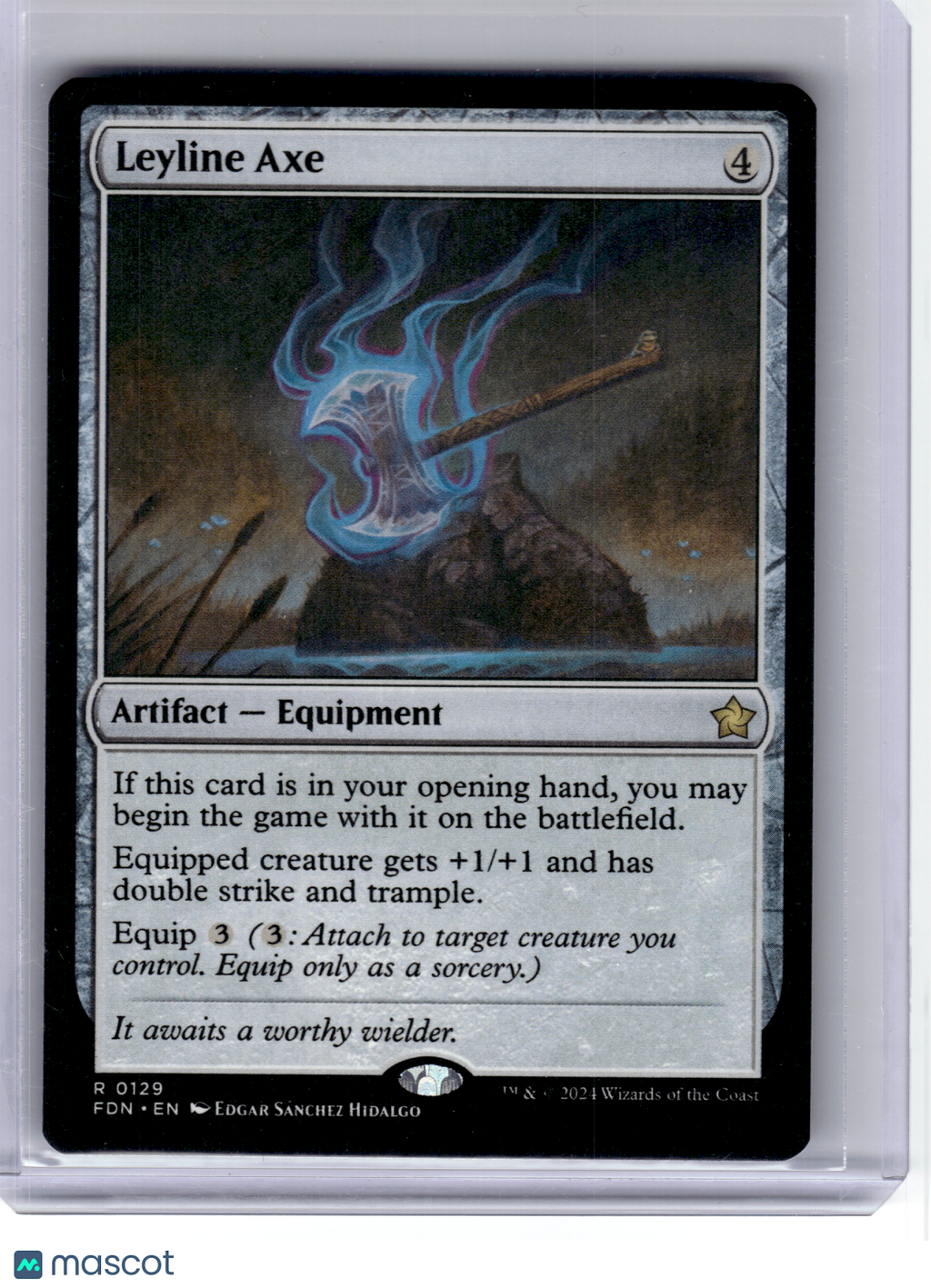 2024 MagicTG—Leyline Axe #129 Foundations—Rare Non-Foil