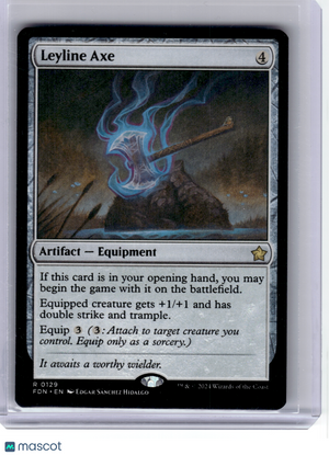 2024 MagicTG—Leyline Axe #129 Foundations—Rare Non-Foil