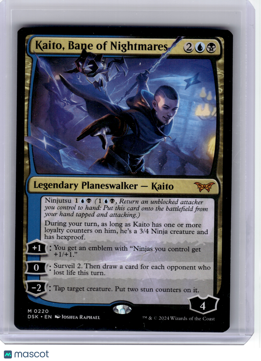 2024 MagicTG—Kaito, Bane of Nightmares #220 DSK—Mythic Non-Foil
