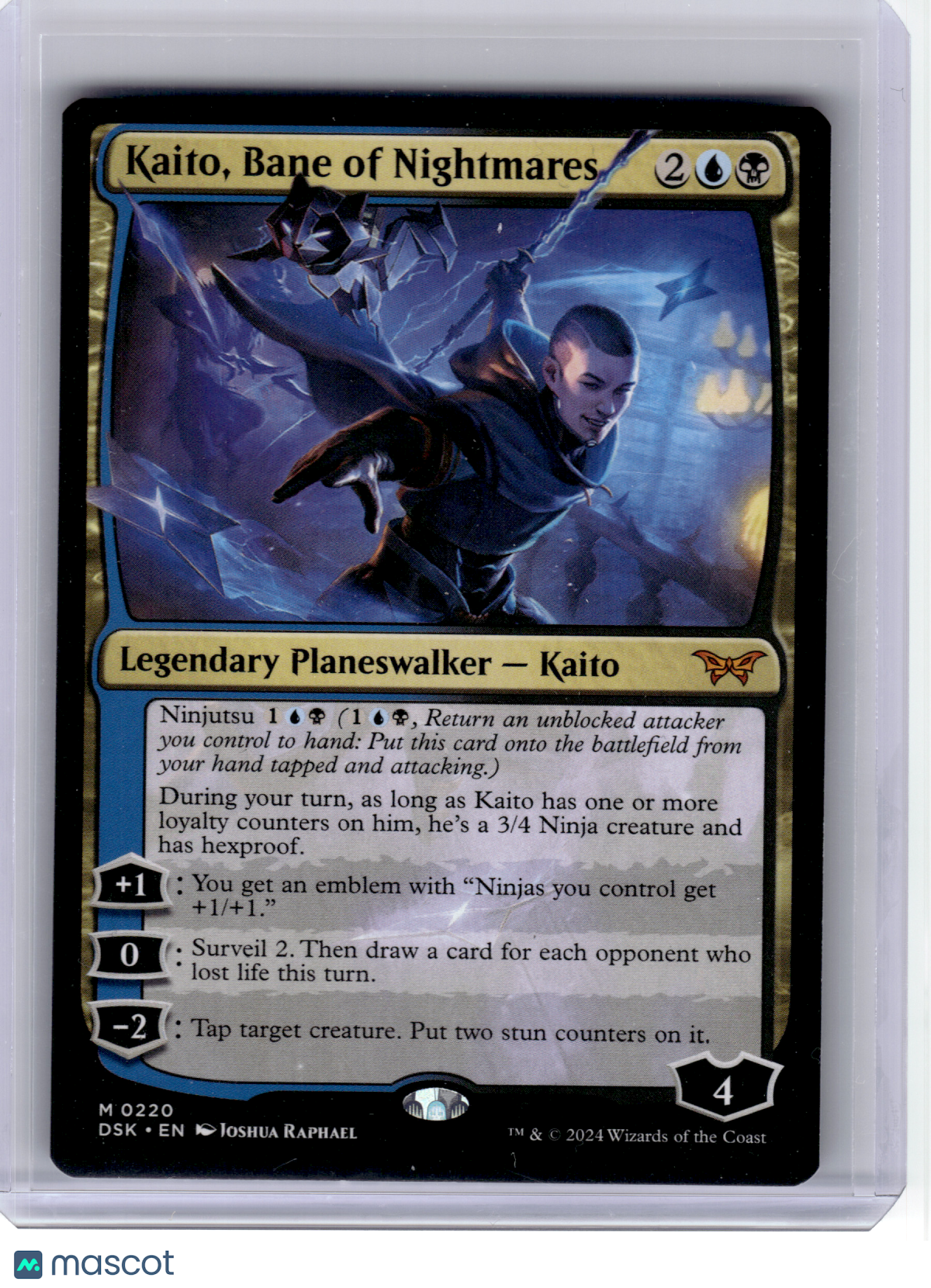 2024 MagicTG—Kaito, Bane of Nightmares #220 DSK—Mythic Non-Foil