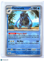 2025 Pokemon—Carracosta (Master Ball Pattern) #023/086 Black Bolt—Reverse Holo