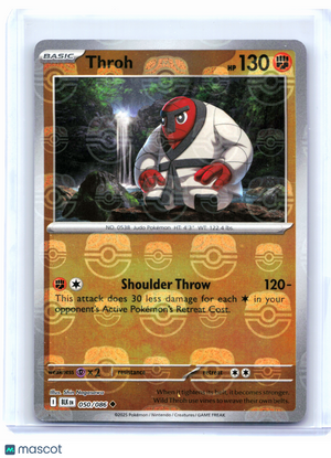 2025 Pokemon—Throh (Master Ball Pattern) #050/086 Black Bolt—Reverse Holo