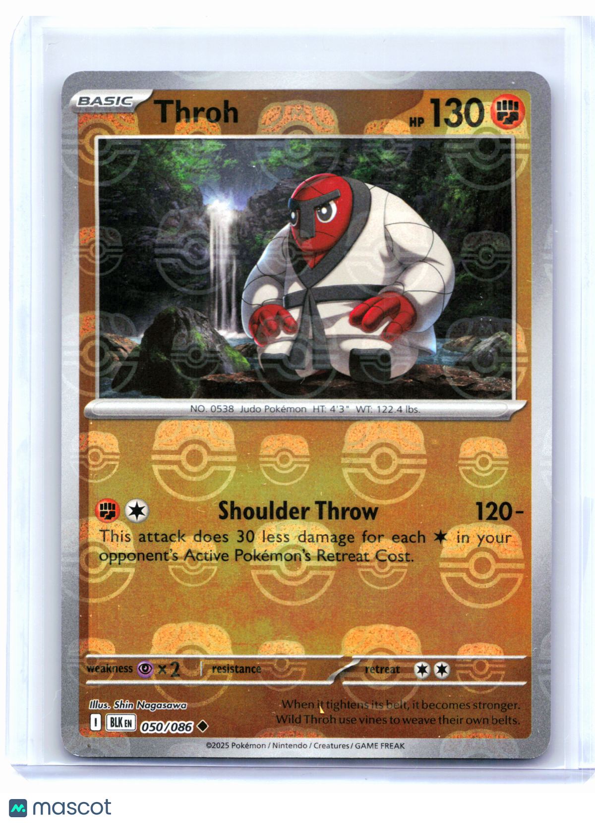 2025 Pokemon—Throh (Master Ball Pattern) #050/086 Black Bolt—Reverse Holo