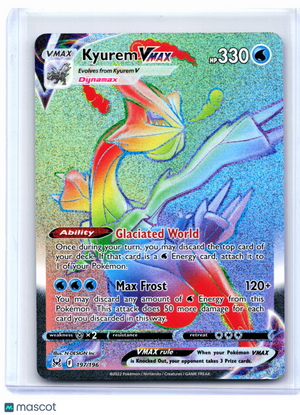 2022 Pokemon—Kyurem VMAX #197/196 Lost Origin—Secret Rare Rainbow [LP]