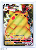 2020 Pokemon—Pikachu VMAX #044/185 Vivid Voltage—Ultra Rare Holo [Damaged]