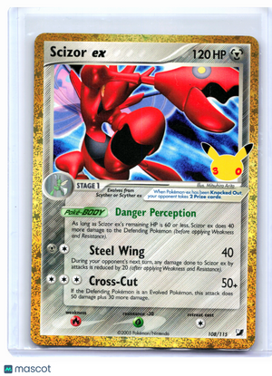 2026 Pokemon—Scizor ex #108/115 30th Celebration: Classic Collection—CC Holo