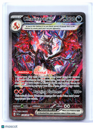 2024 Pokemon—Charizard ex #234/091 Paldean Fates—Special Illustration Rare Holo
