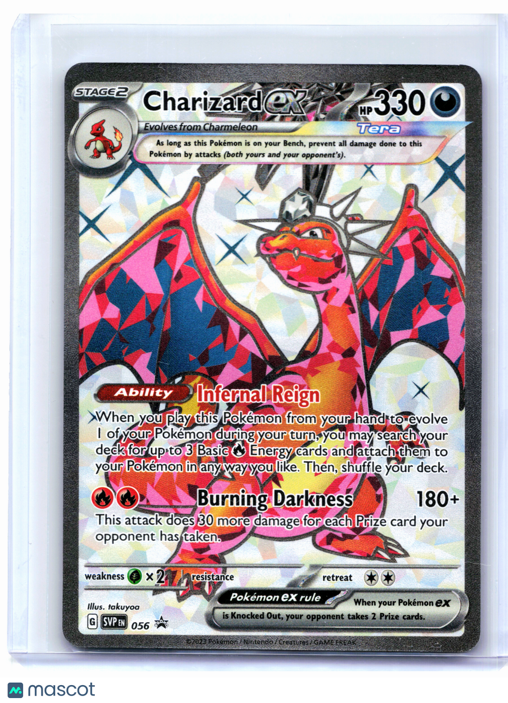 2023 Pokemon—Charizard ex #056 Scarlet & Violet Promo—Black Star Promo Holo [LP]