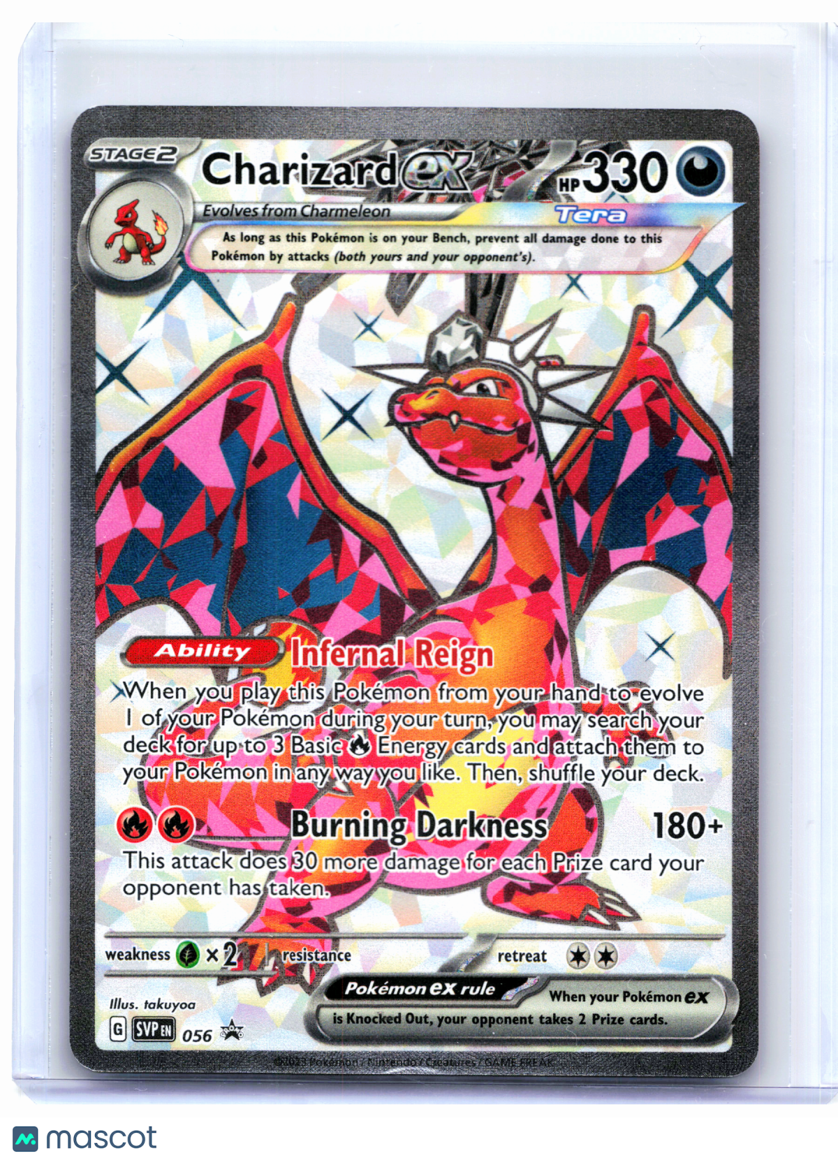 2023 Pokemon—Charizard ex #056 Scarlet & Violet Promo—Black Star Promo Holo [LP]