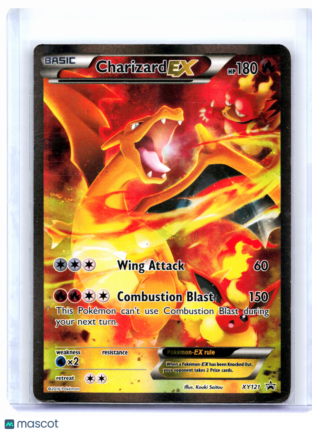 2016 Pokemon—Charizard EX #XY121 XY Promos—Black Star Promo Holo [HP]