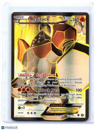 2017 Pokemon—Regirock EX #43a/124 Alternate Art Promos—Promo Holo [LP]
