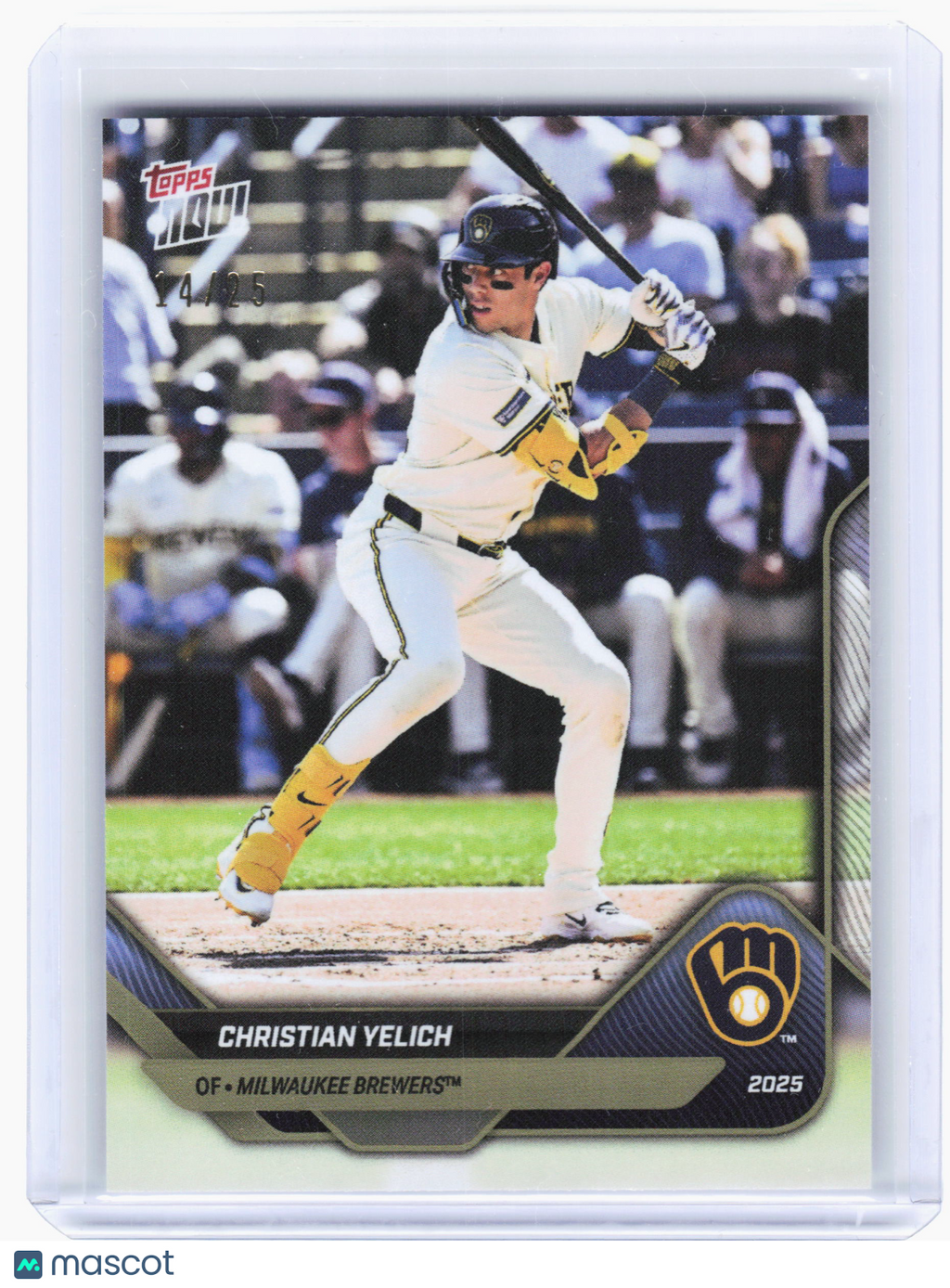 Topps 2025 Topps Now Baseball—Christian Yelich #OD-223 14/25—Excellent
