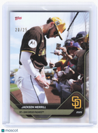 2025 Topps Road to Opening Day Baseball—Jackson Merrill #OD-286 20/25—Excellent