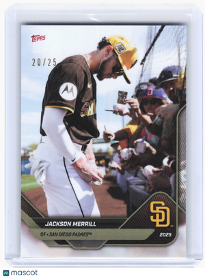 2025 Topps Road to Opening Day Baseball—Jackson Merrill #OD-286 20/25—Excellent