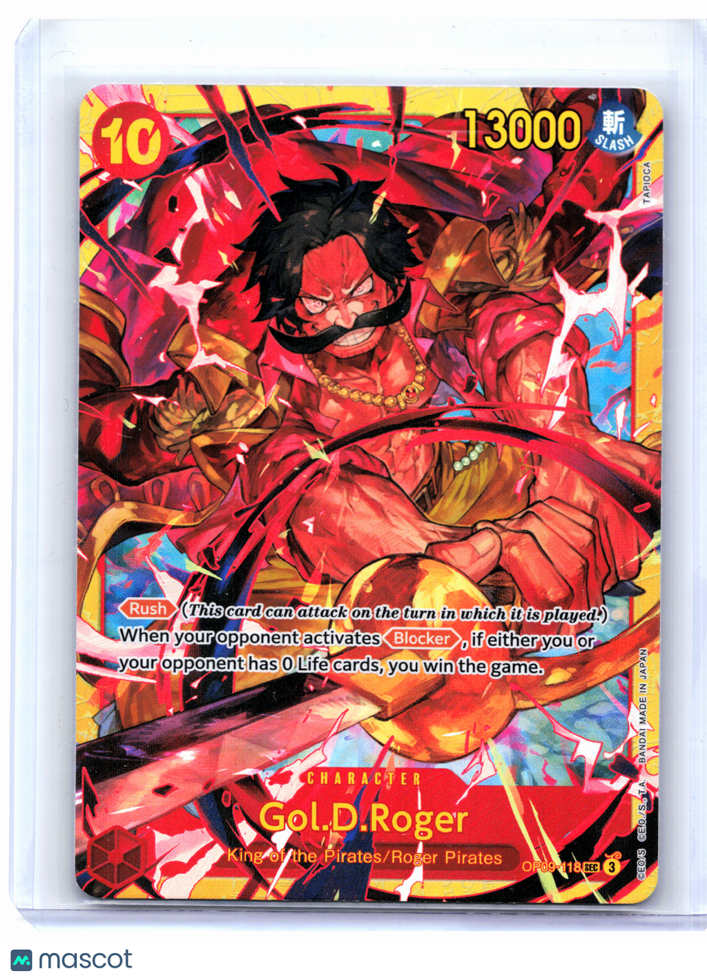 2024 One Piece—Gol.D.Roger #OP09-118 Emperors in the New World—SEC Foil [LP]