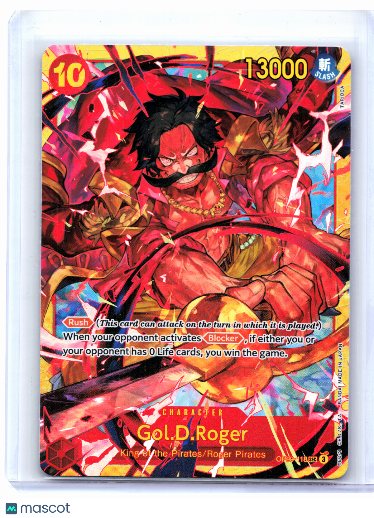 2024 One Piece—Gol.D.Roger #OP09-118 Emperors in the New World—SEC Foil [LP]