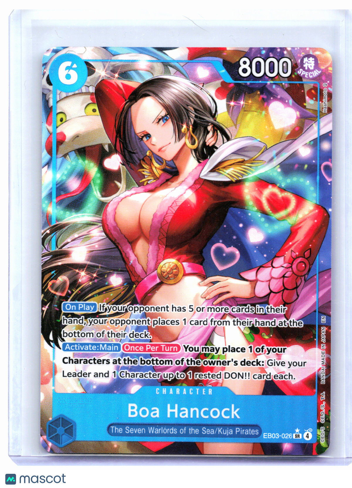 2026 One Piece—Boa Hancock (Alternate Art) #EB03-026 Heroines Edition—SR Foil