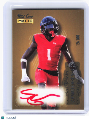2022 Wild Card Matte Football—Ahmad Sauce Gardner #MB-A Bronze Auto 19/100
