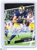 2020 Panini Prestige Football—Cole Kmet #224 Xtra Points Green Rookie Auto