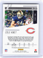 2020 Panini Prestige Football—Cole Kmet #224 Xtra Points Green Rookie Auto