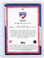 2025 Topps Chrome MLS Soccer—Kaick #200 Orange Sparkle Refractor Rookie RC 11/25