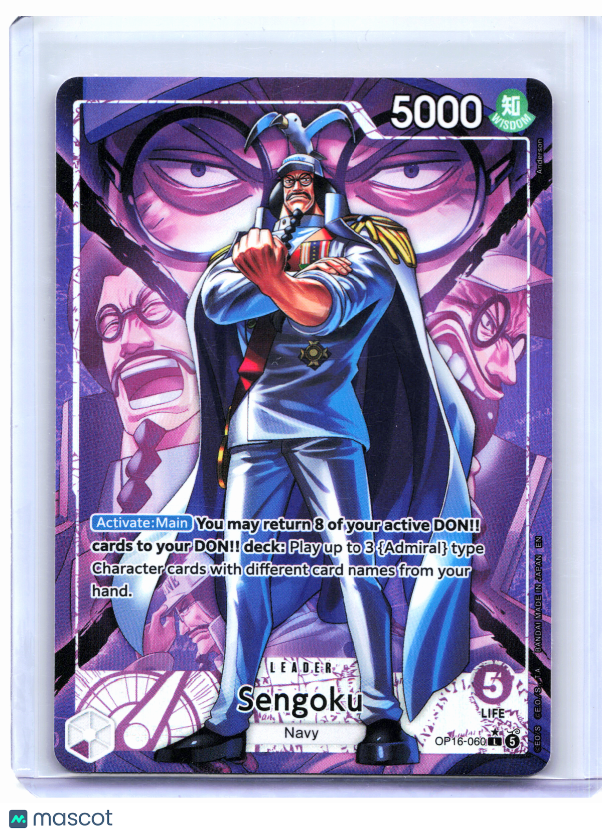 2026 One Piece—Sengoku (Alternate Art) #OP16-060 The Time of Battle—Leader Foil