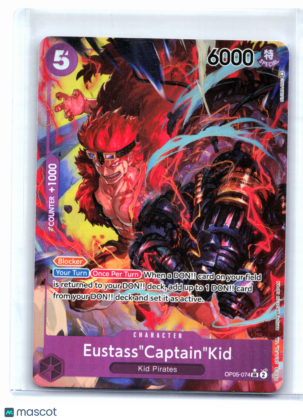 2023 One Piece—Eustass"Captain"Kid (Alternate Art) #OP05-074—Super Rare Foil