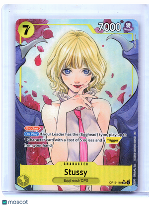 2025 One Piece—Stussy (Alternate Art) #OP13-110 Carrying On His Will—SR Foil
