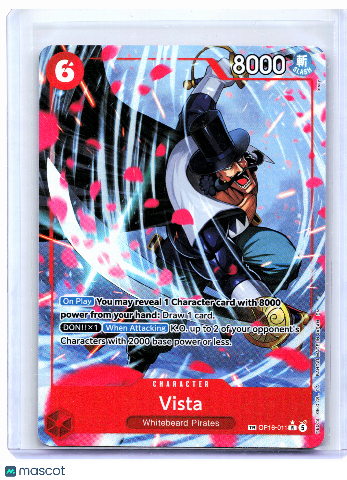 2026 One Piece Card Game—Vista (TR) #OP16-011 The Time of Battle—Rare Foil