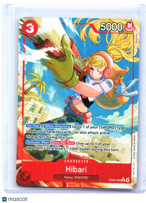 2026 One Piece—Hibari (Alternate Art) #EB03-008 Heroines Edition—Rare Foil
