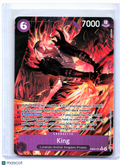 2026 One Piece—King (Alternate Art) #EB04-031 The Azure Sea's Seven—Rare Foil