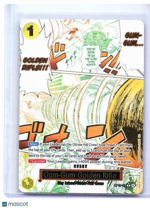 2026 One Piece—Gum-Gum Golden Rifle (Alternate Art) #OP15-116—Rare Foil