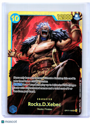 2026 One Piece—Rocks.D.Xebec #OP17-118 The World's Strongest Warriors—SEC Foil