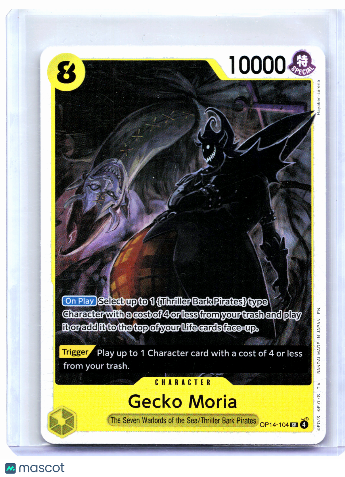2026 One Piece—Gecko Moria #OP14-104 The Azure Sea's Seven—Super Rare Foil