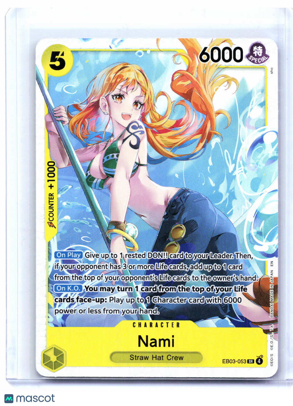 2026 One Piece Card Game—Nami #EB03-053 Heroines Edition—Super Rare Foil