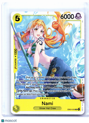 2026 One Piece Card Game—Nami #EB03-053 Heroines Edition—Super Rare Foil