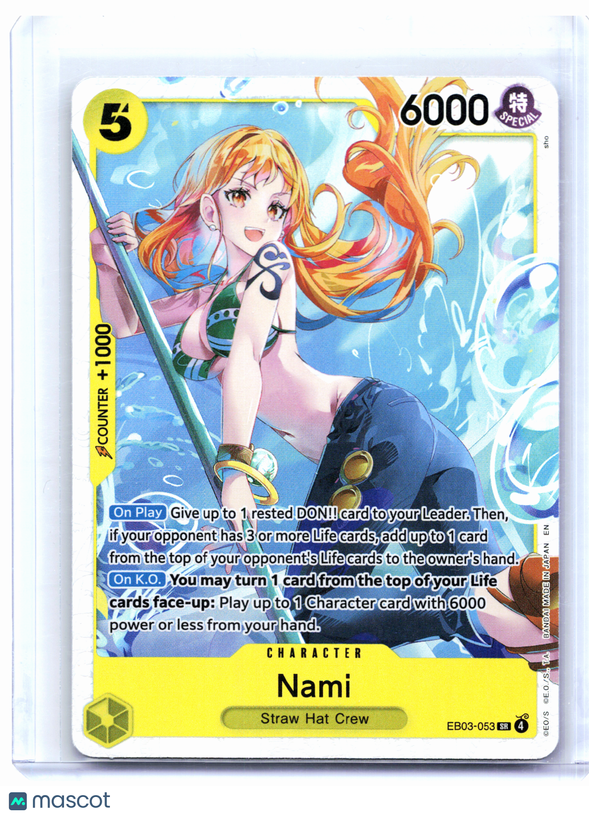 2026 One Piece Card Game—Nami #EB03-053 Heroines Edition—Super Rare Foil