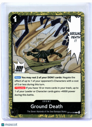 2026 One Piece Card Game—Crocodile #OP14-096 The Azure Sea's Seven—Rare Foil