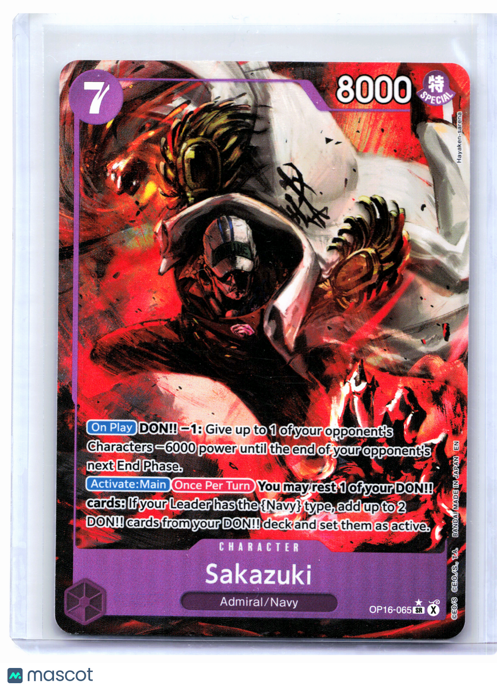 2026 One Piece—Sakazuki (Alternate Art) #OP16-065 The Time of Battle—SR Foil