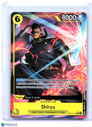 2026 One Piece—Shiryu (Alternate Art) #OP16-108 The Time of Battle—SR Foil
