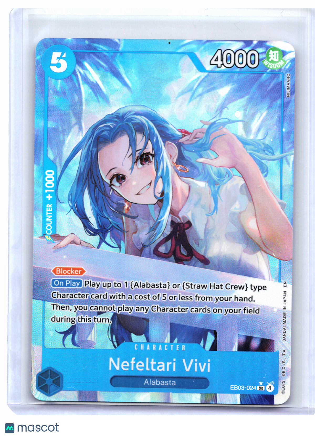 2026 One Piece—Nefeltari Vivi (Alt Art) #EB03-024 Heroines Edition—SR Foil