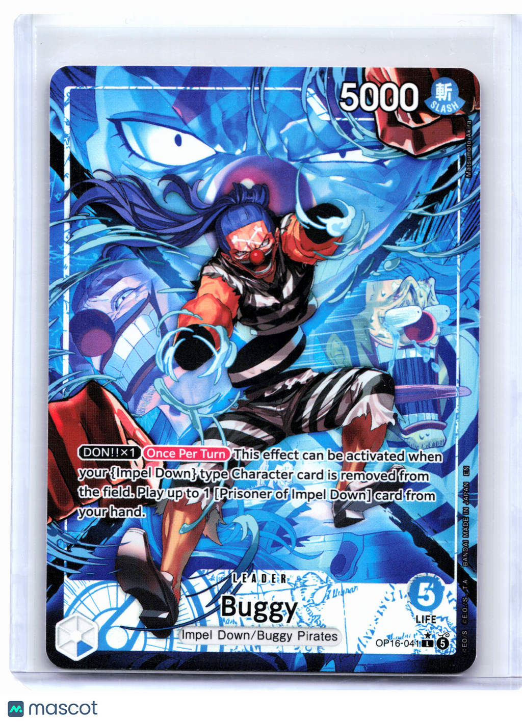 2026 One Piece—Buggy (Alternate Art) #OP16-041 The Time of Battle—Leader Foil