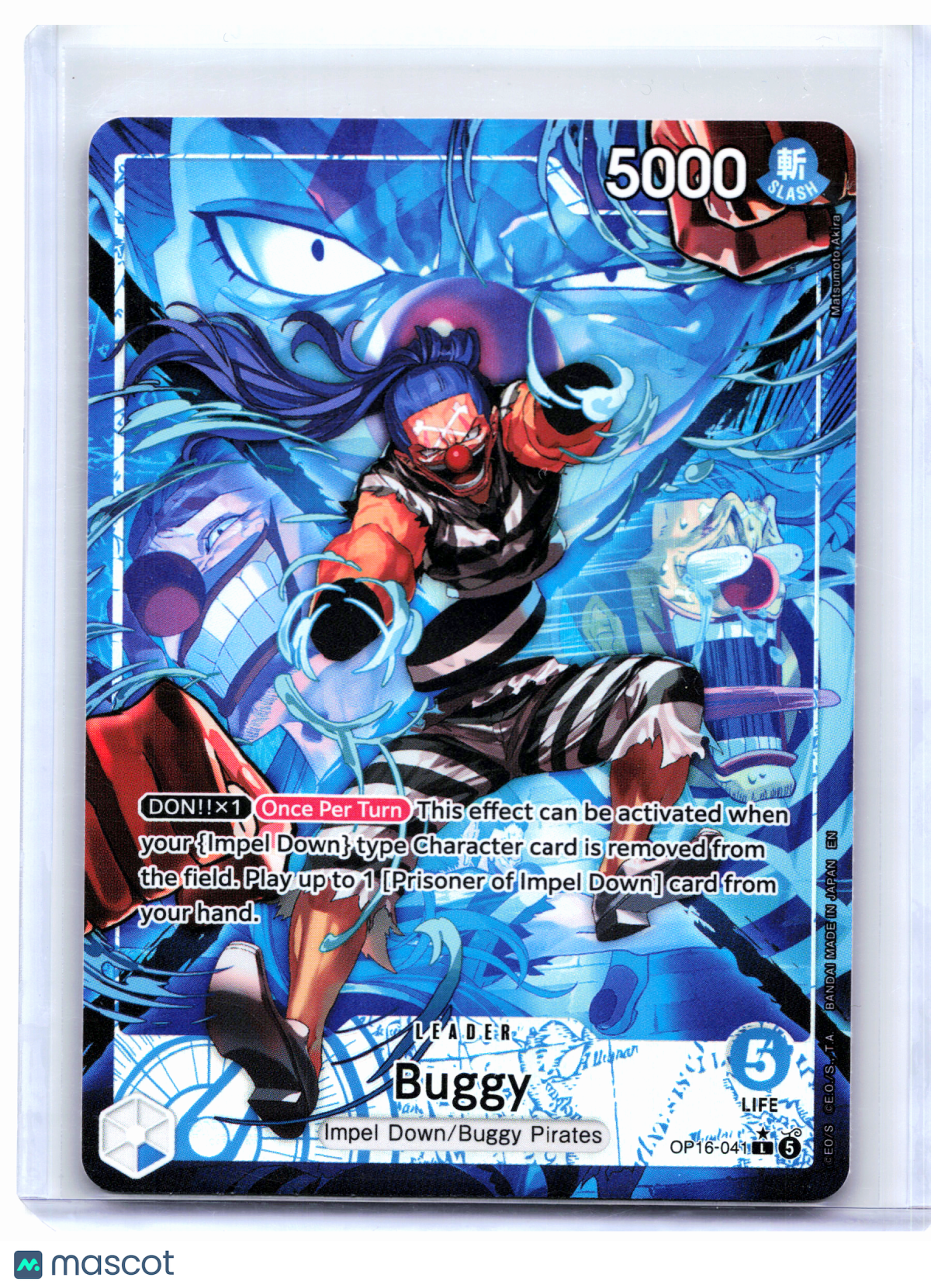 2026 One Piece—Buggy (Alternate Art) #OP16-041 The Time of Battle—Leader Foil