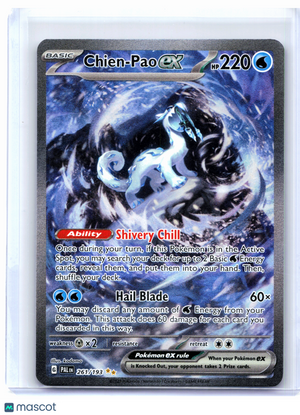 2023 Pokemon—Chien-Pao ex #261/193 Paldea Evolved—Special Illustration Rare Holo